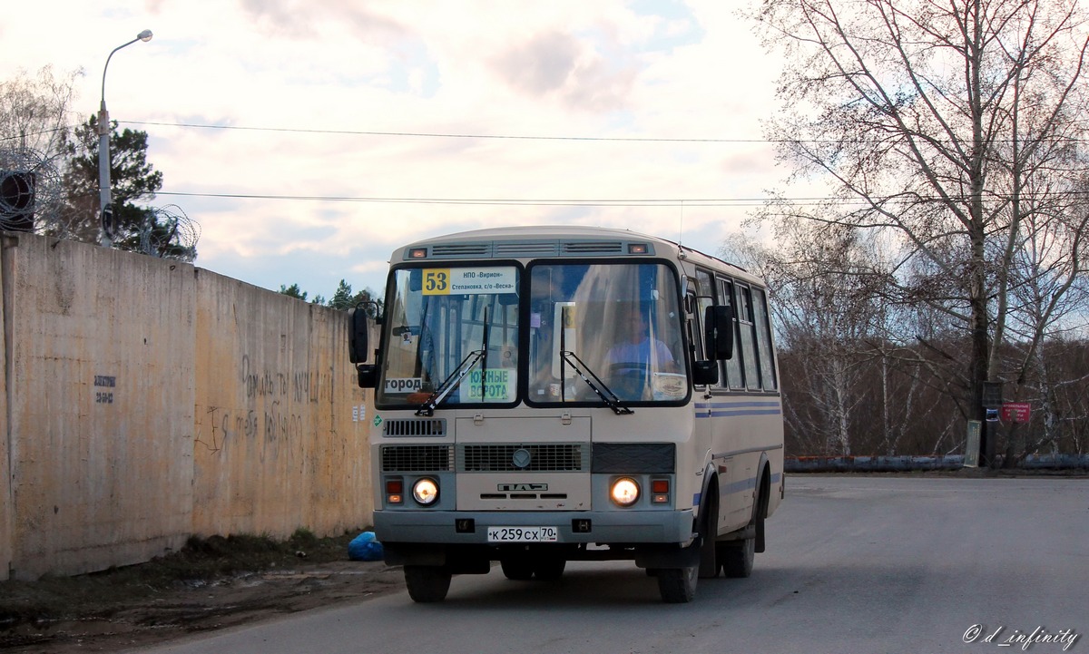 Томская область, ПАЗ-32054 № К 259 СХ 70