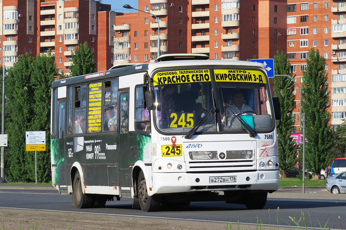 Санкт-Петербург, ПАЗ-320412-05 № 7586