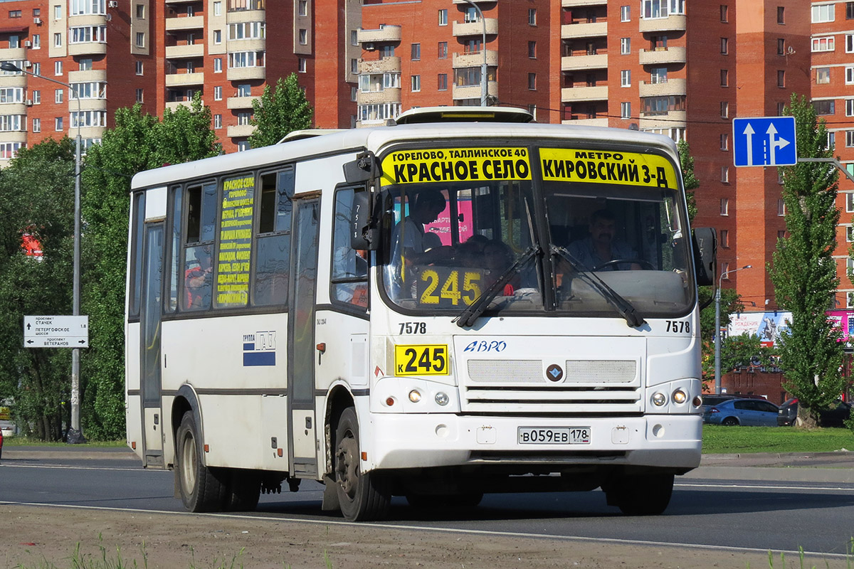 Санкт-Петербург, ПАЗ-320412-05 № 7578