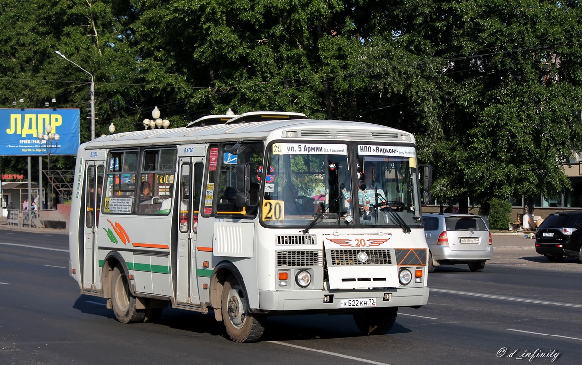 Томская область, ПАЗ-32054 № К 522 КН 70