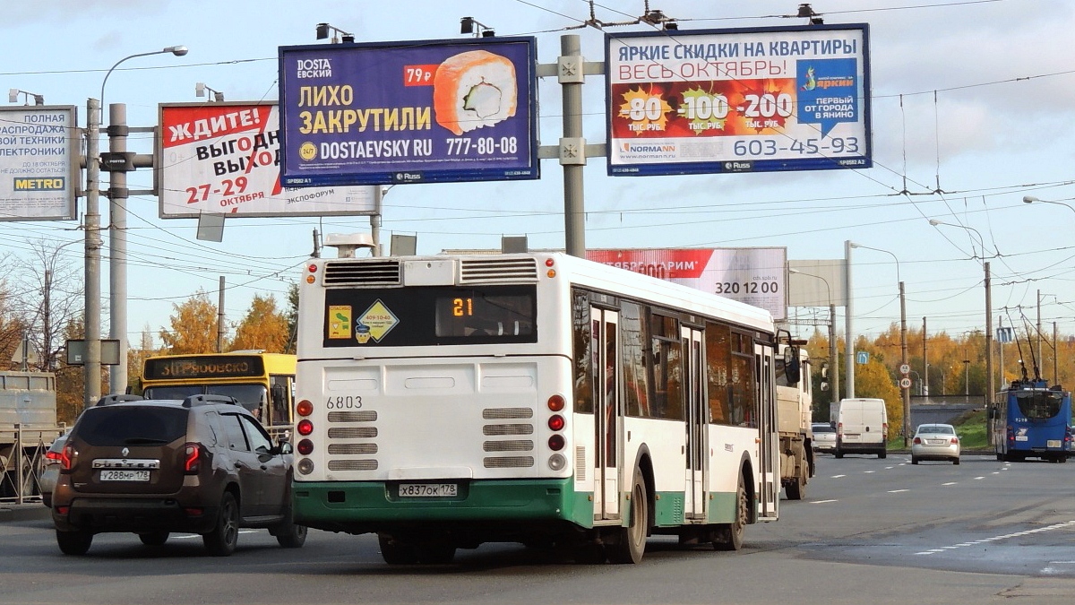 Санкт-Петербург, ЛиАЗ-5292.20 № 6803