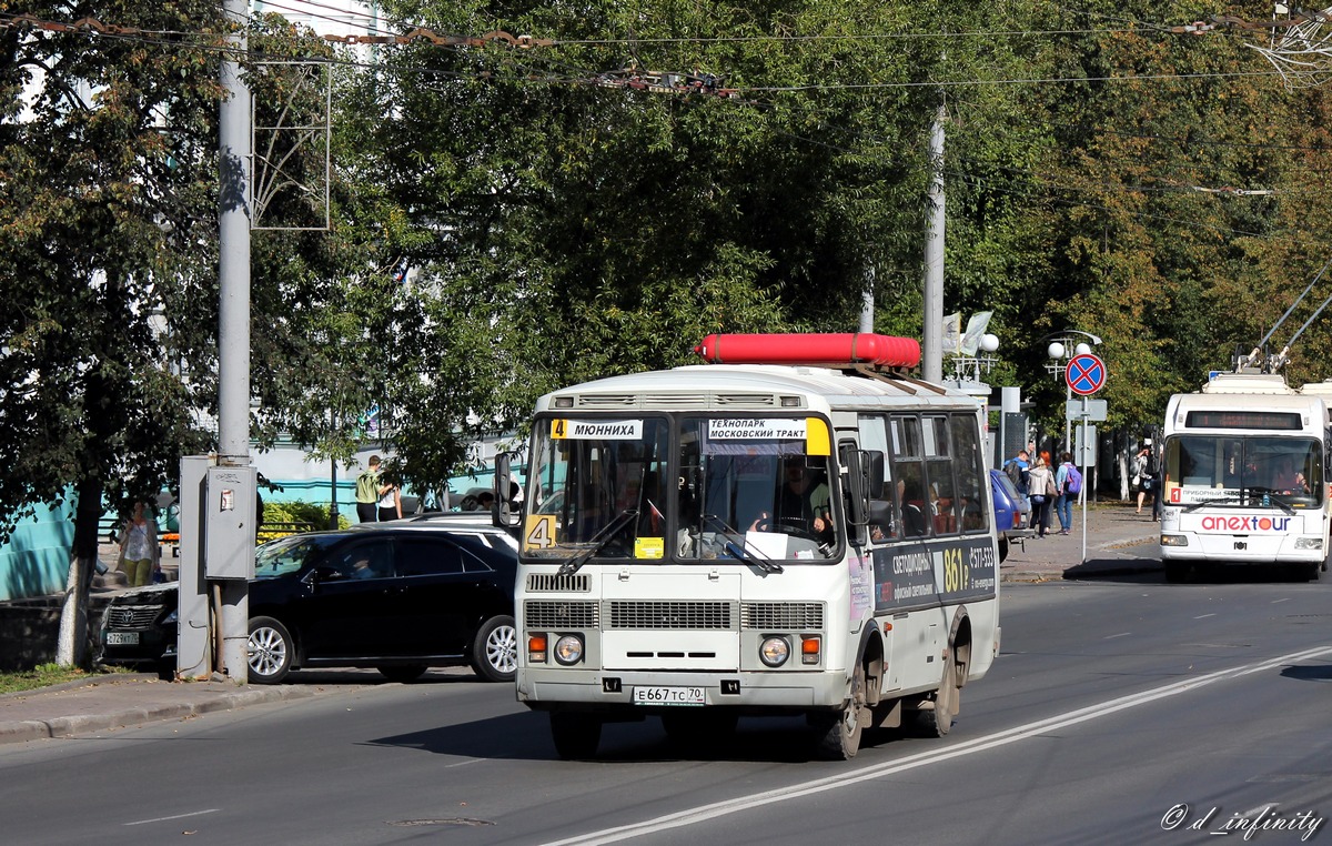 Томская область, ПАЗ-32054 № Е 667 ТС 70