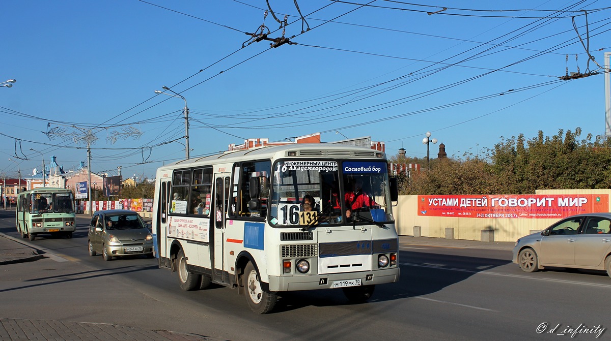 Томская область, ПАЗ-32054 № М 119 РК 70