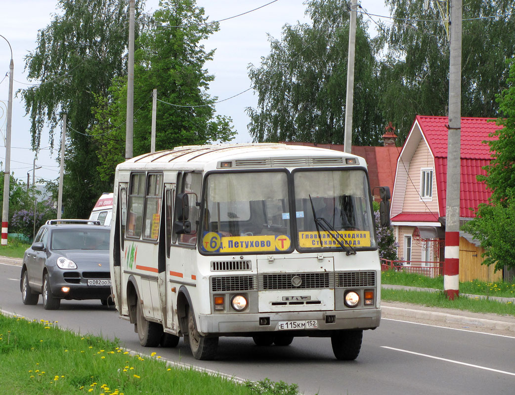 Нижегородская область, ПАЗ-32054 № Е 115 КМ 152