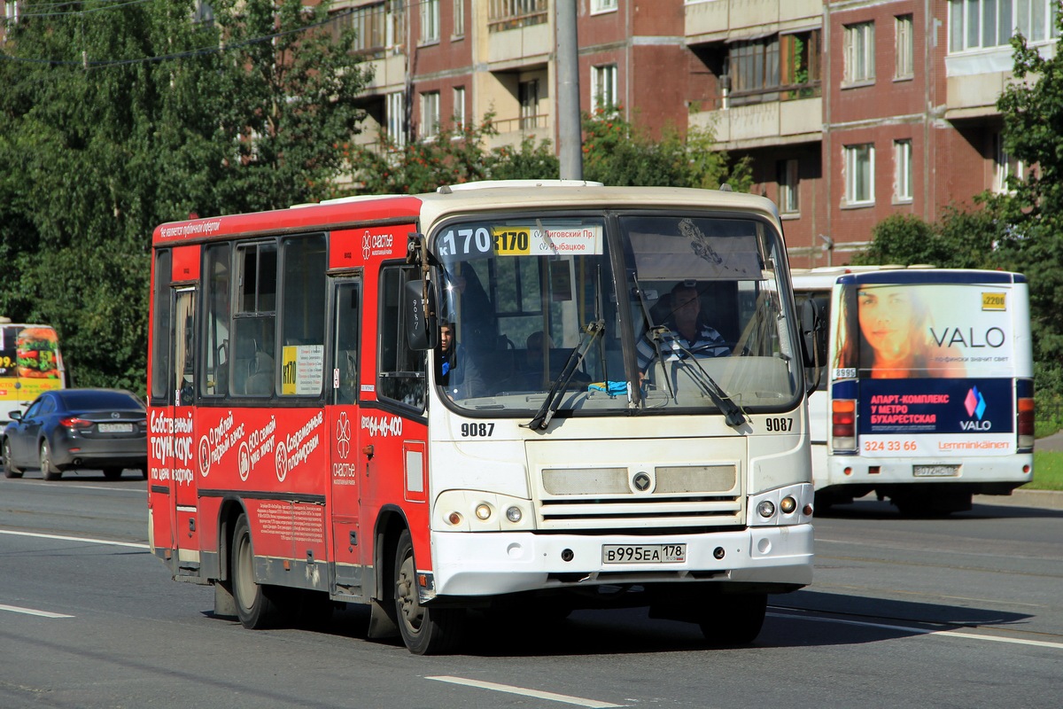 Санкт-Петербург, ПАЗ-320402-05 № 9087