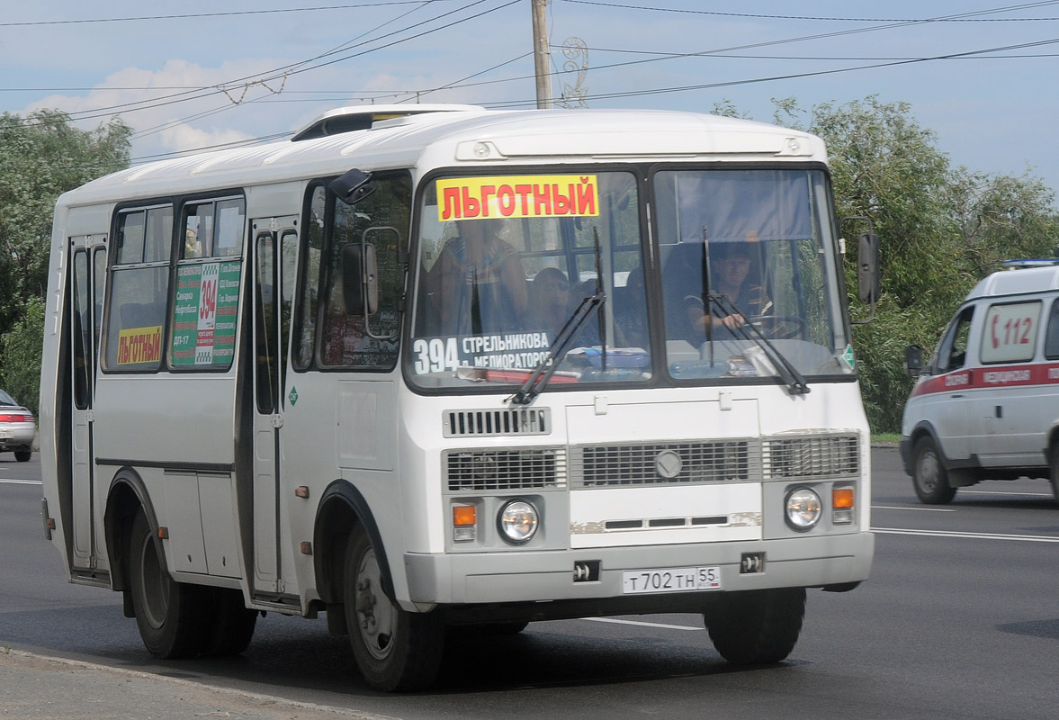 Омская область, ПАЗ-32054 № Т 702 ТН 55