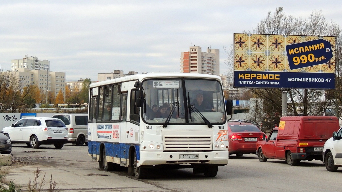 Санкт-Петербург, ПАЗ-320402-05 № 9018