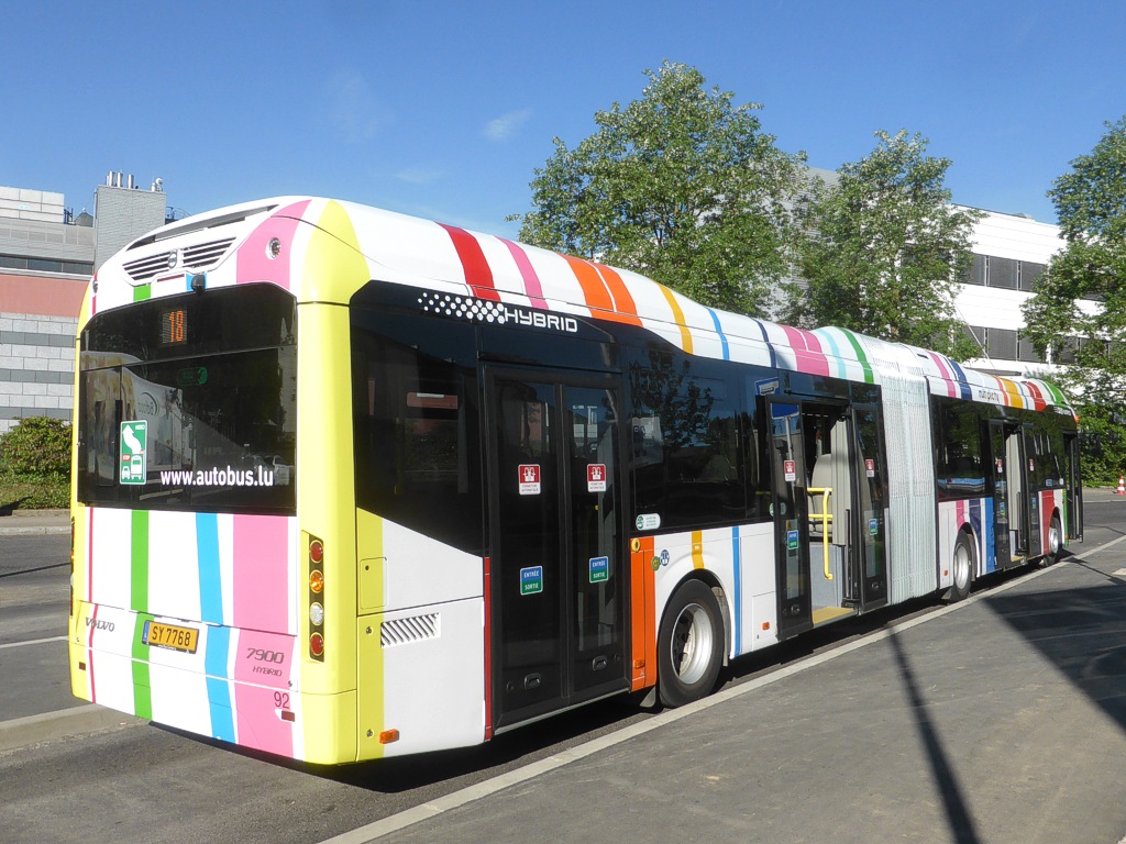 Luxembourg, Volvo 7900A Hybrid Nr. 92