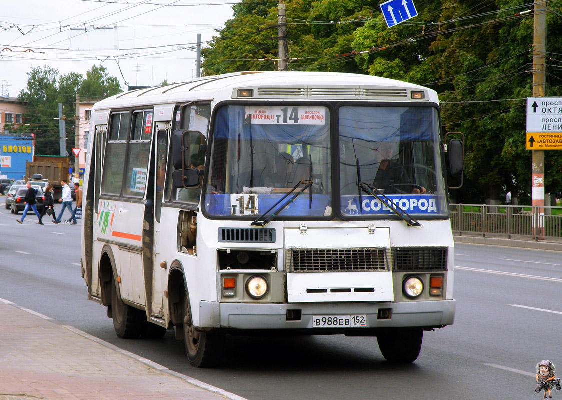 Nizhegorodskaya region, PAZ-32054 Nr. В 988 ЕВ 152