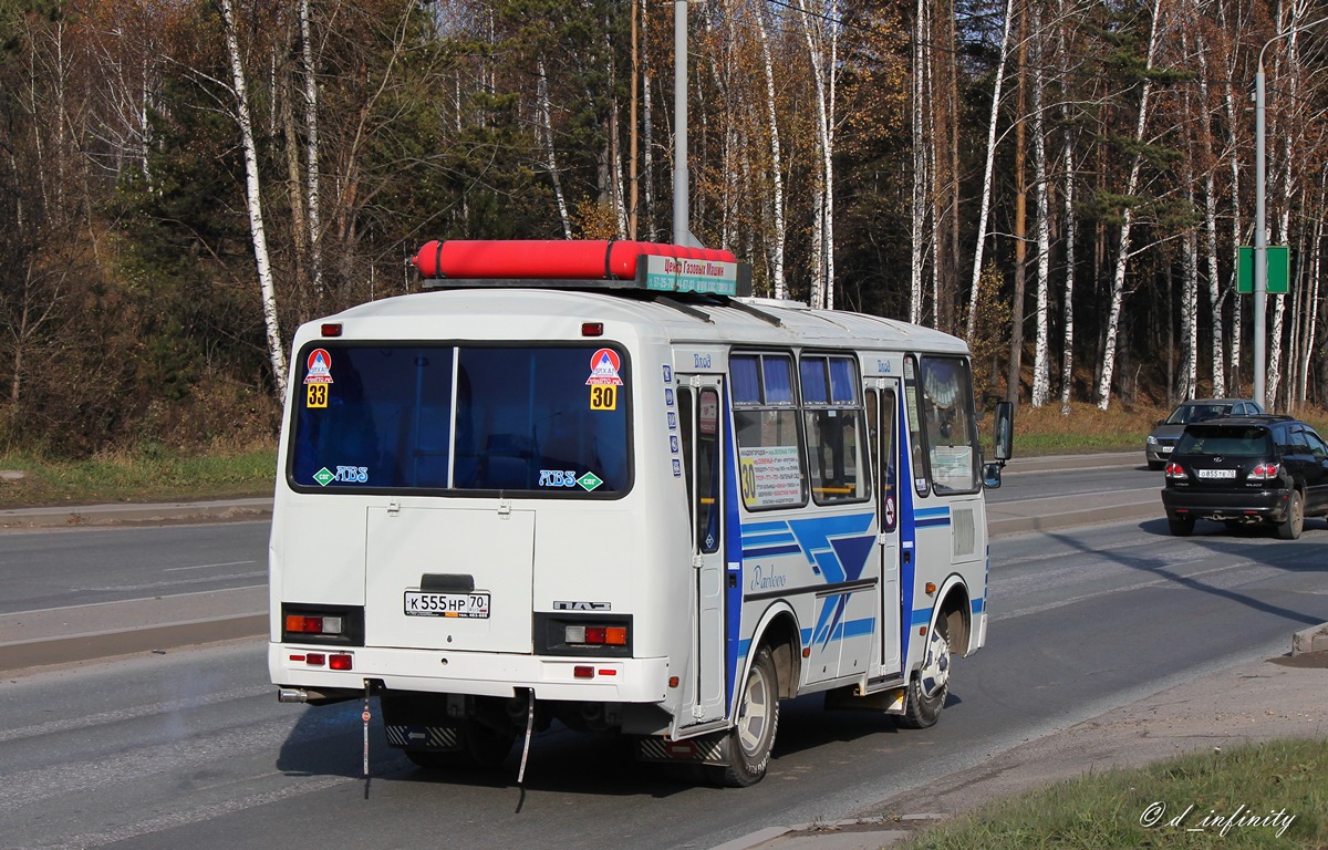 Томская область, ПАЗ-32054 № К 555 НР 70