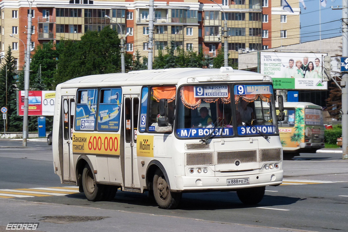 Архангельская область, ПАЗ-32054 № К 888 РЕ 29