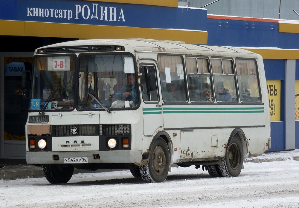 Свердловская область, ПАЗ-32053-07 № Х 542 ВМ 96