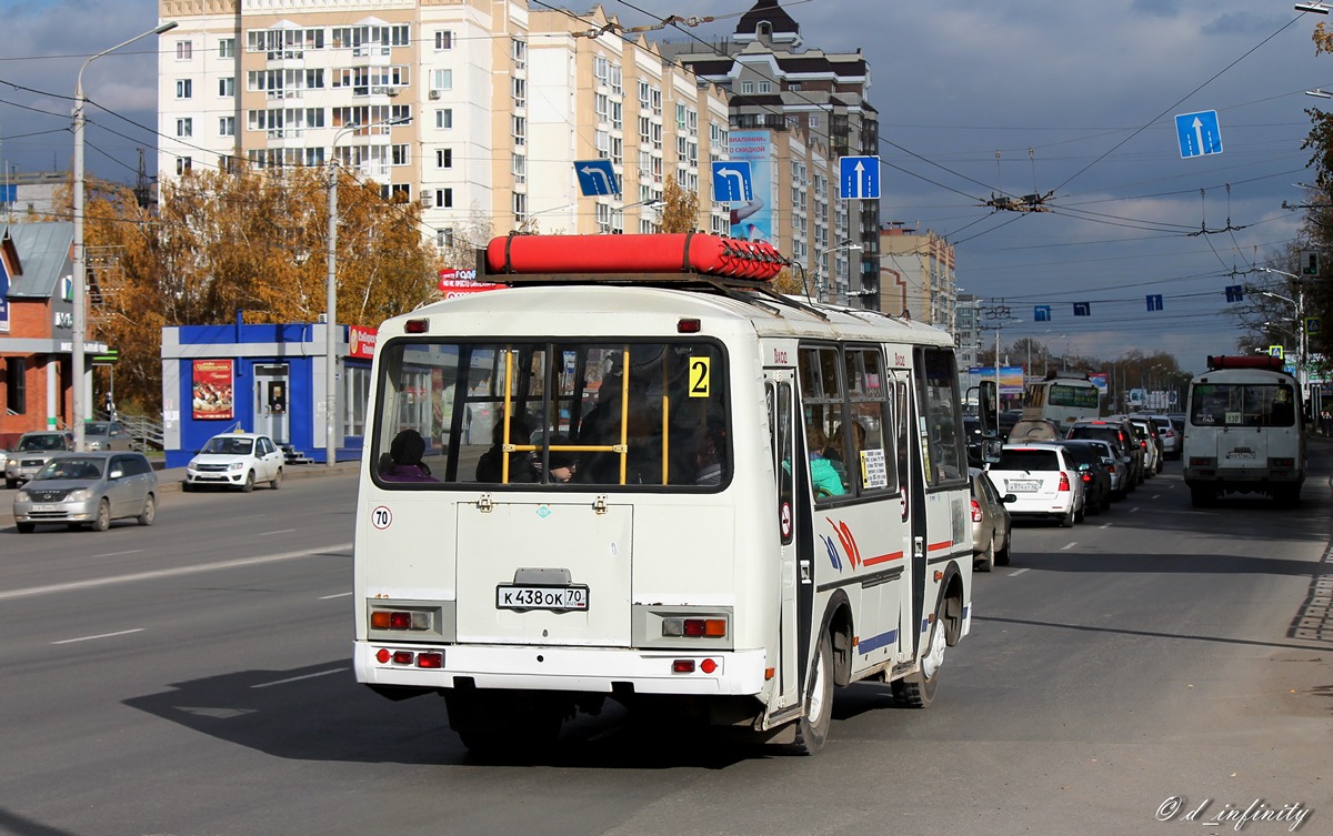 Томская область, ПАЗ-32054 № К 438 ОК 70