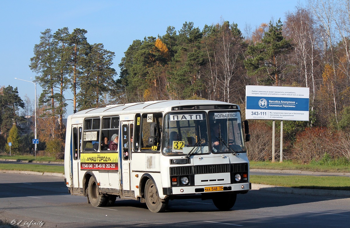 Томская область, ПАЗ-32054 № АА 548 70