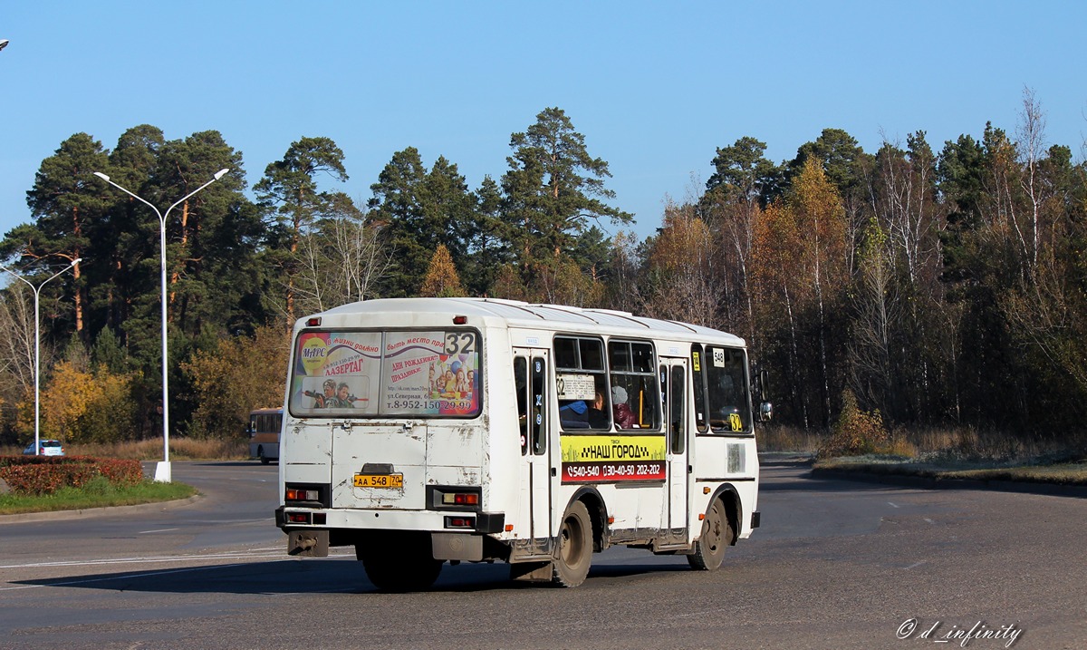 Томская область, ПАЗ-32054 № АА 548 70