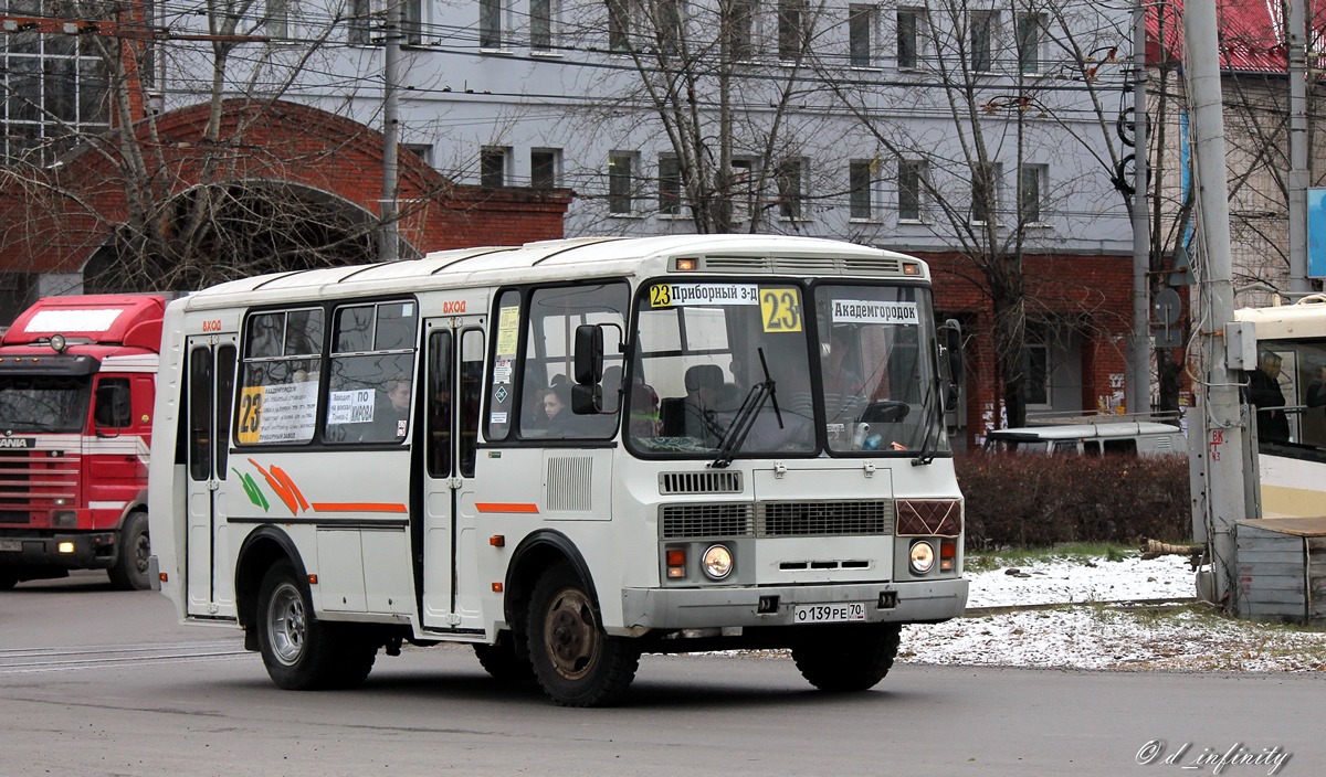 Томская область, ПАЗ-32054 № О 139 РЕ 70