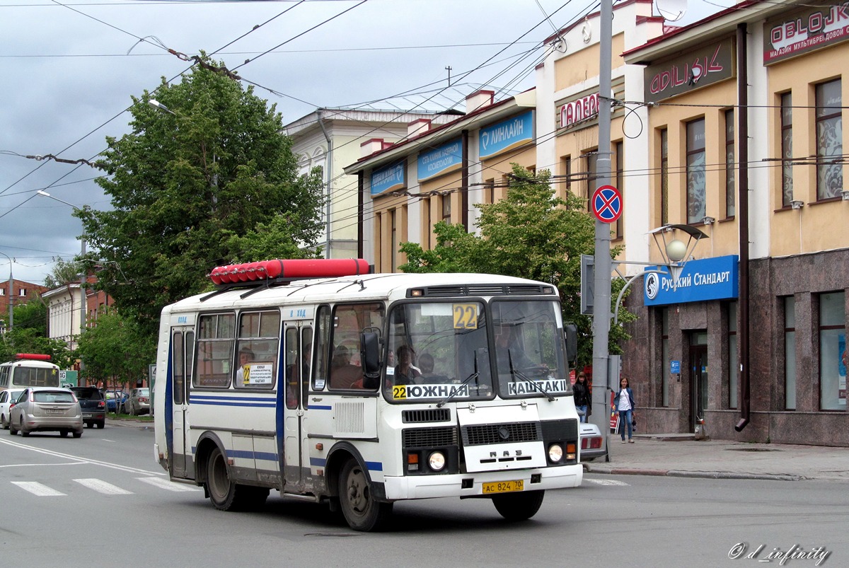 Томская область, ПАЗ-32054 № АС 824 70