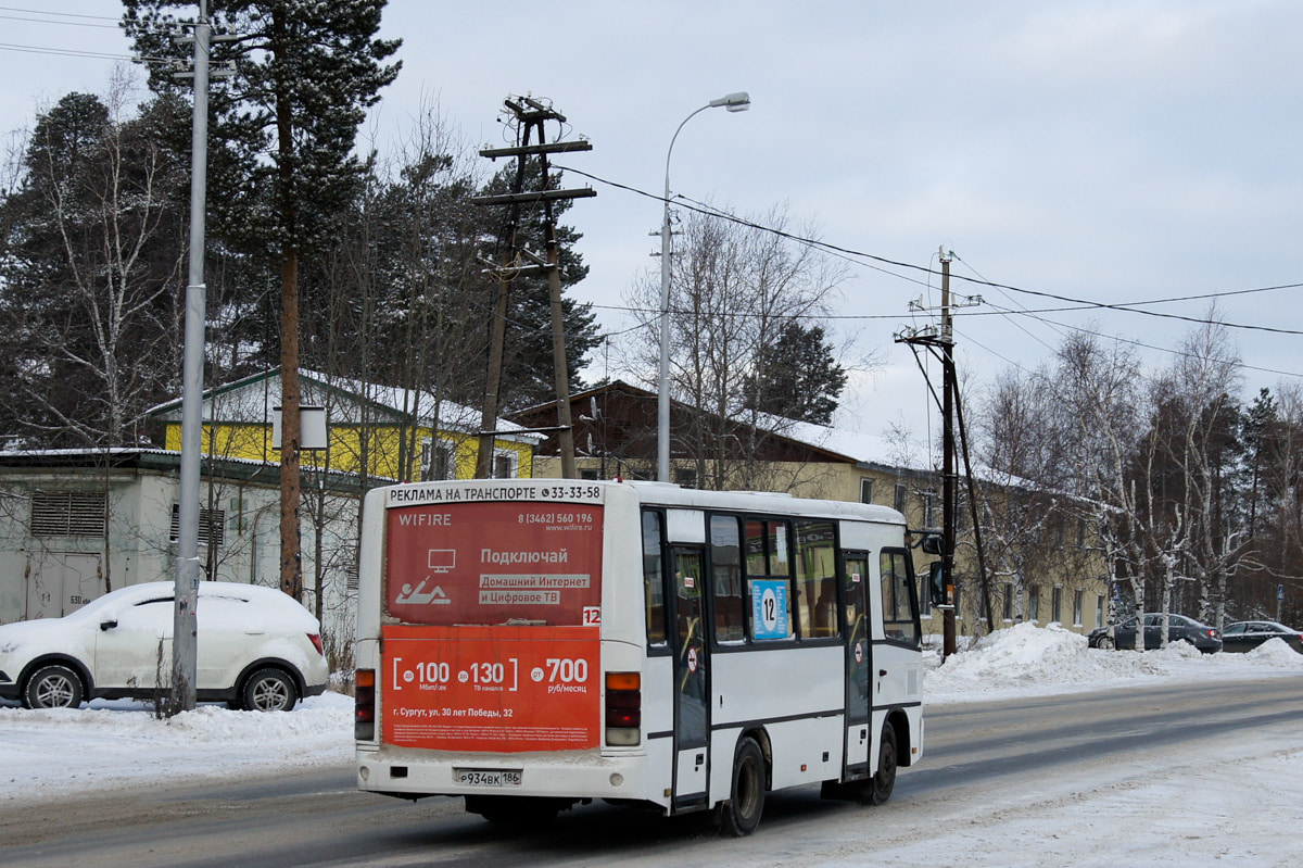 Ханты-Мансийский АО, ПАЗ-320402-05 № Р 934 ВК 186