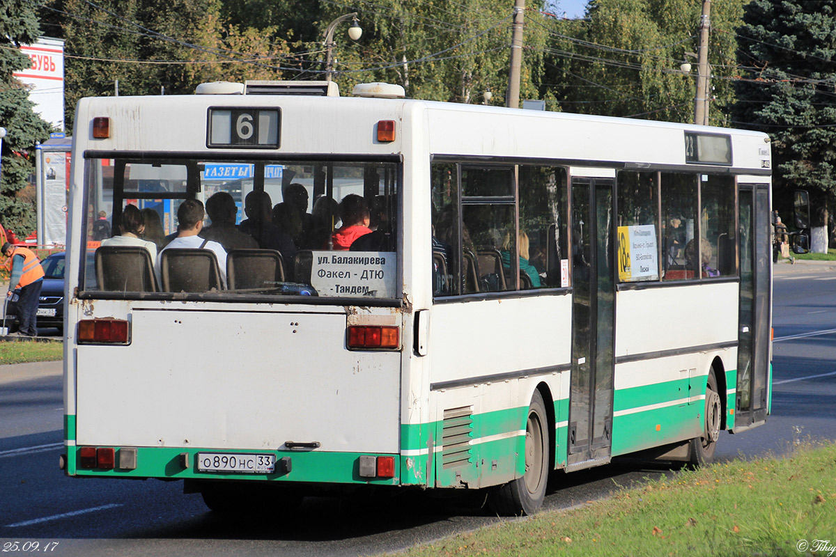 Владимирская область, Mercedes-Benz O405 № О 890 НС 33