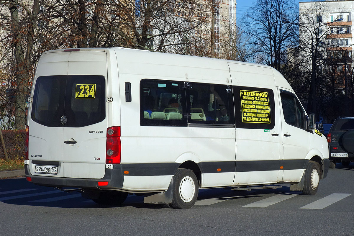 Санкт-Петербург, БТД-2219 (Volkswagen Crafter) № В 203 ВВ 178