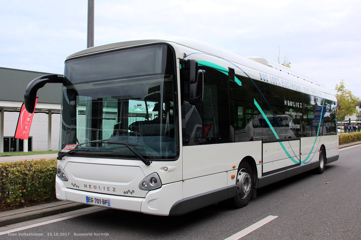 France, Heuliez GX337 ELEC # EG-701-BP; Belgium — Busworld-2017