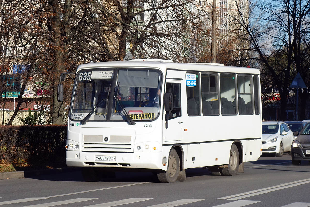 Санкт-Петербург, ПАЗ-320302-11 № 9696