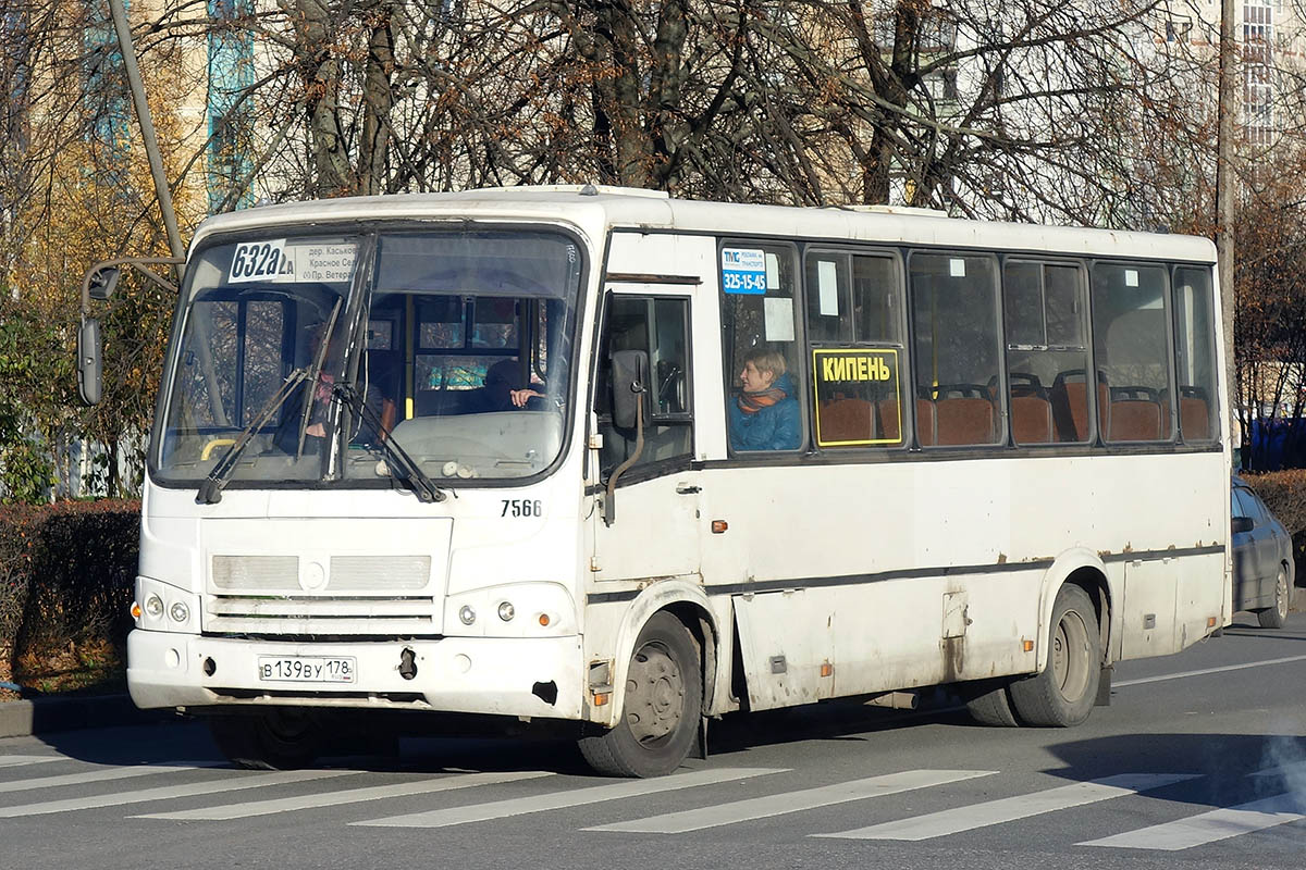 Санкт-Петербург, ПАЗ-320412-05 № 7566