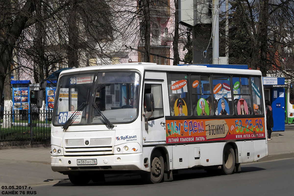 Ярославская область, ПАЗ-320402-05 № М 383 ВО 76