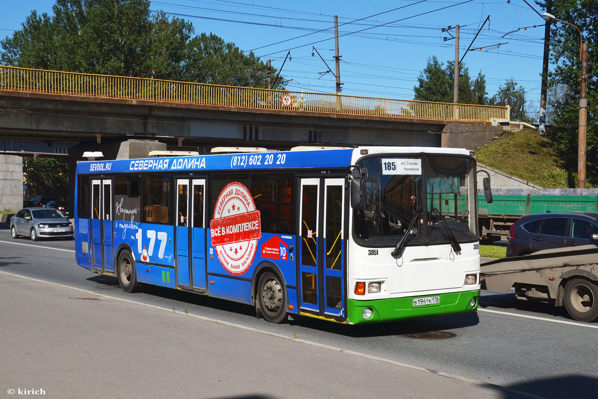 Санкт-Петербург, ЛиАЗ-5293.60 № 3851