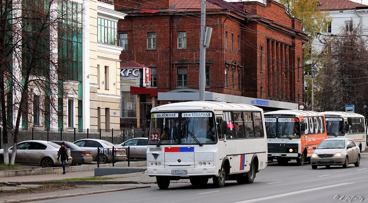 Томская область, ПАЗ-32054 № Е 831 СХ 70