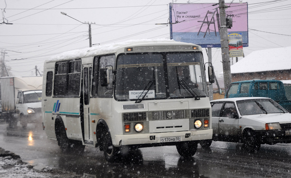 Омская область, ПАЗ-32053 № О 170 МВ 55