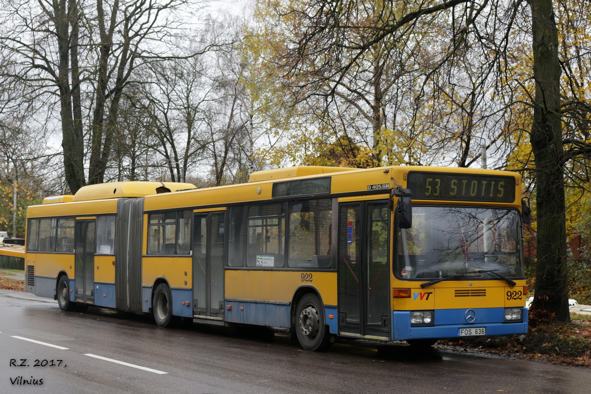 Литва, Mercedes-Benz O405GN2 CNG № 922