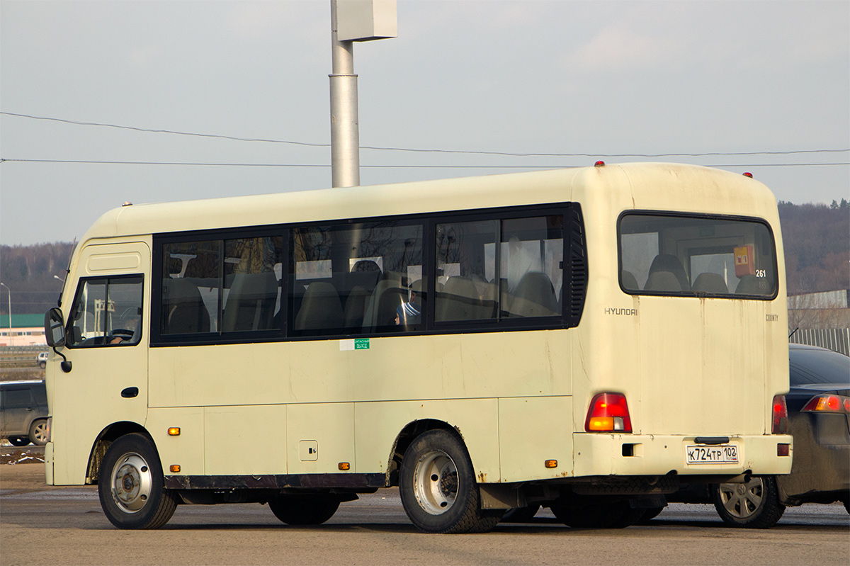 Башкортостан, Hyundai County SWB C08 (РЗГА) № К 724 ТР 102