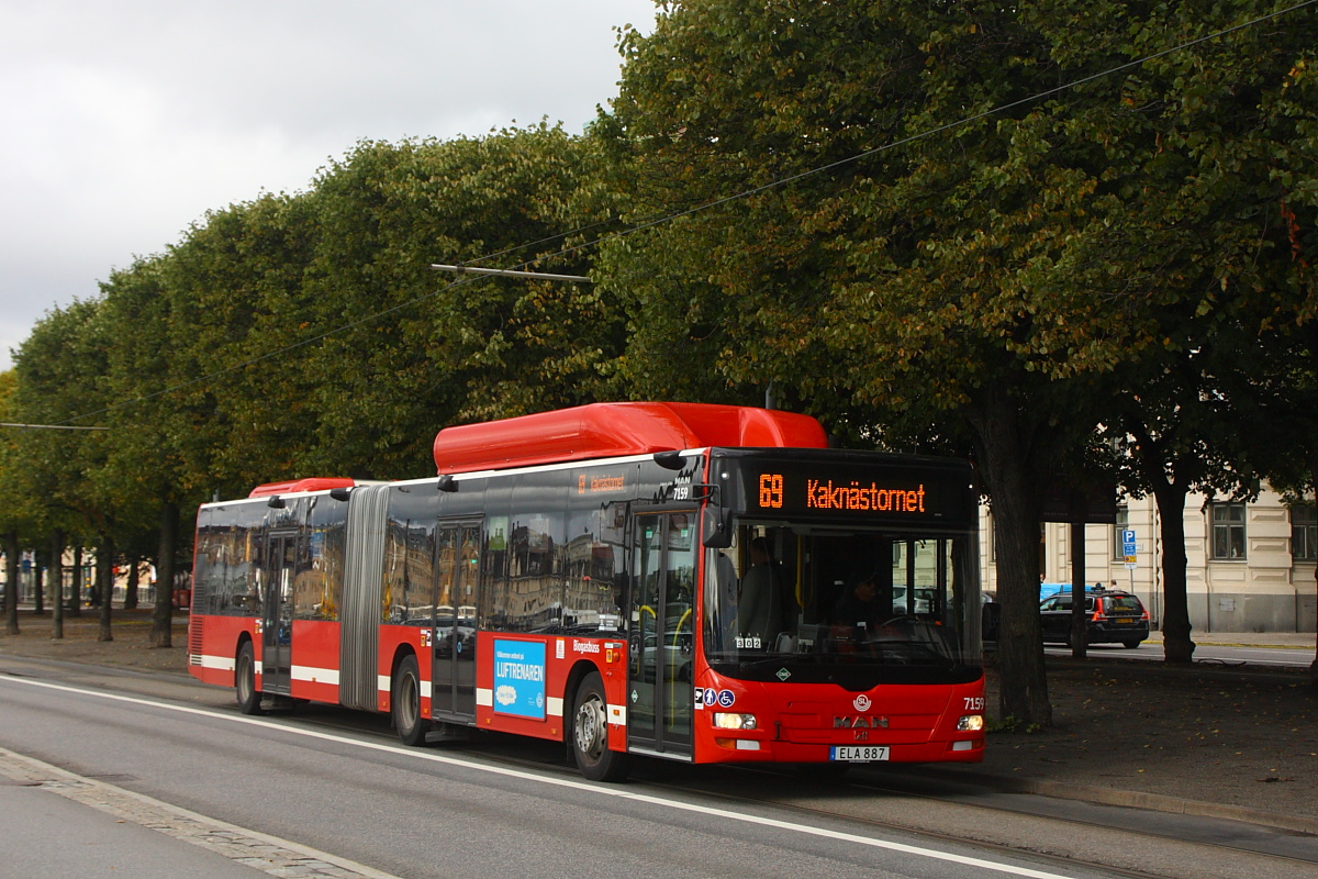 Швеция, MAN A23 Lion's City G NG313 CNG № 7159