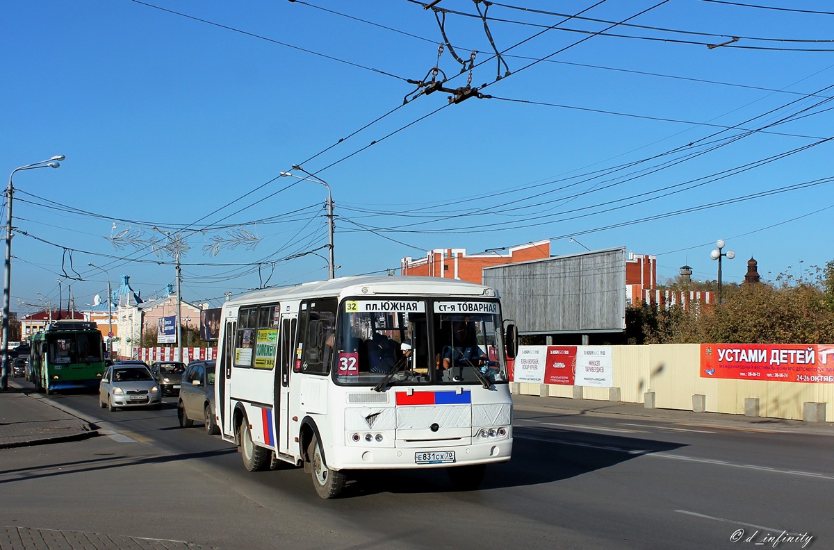 Томская область, ПАЗ-32054 № Е 831 СХ 70