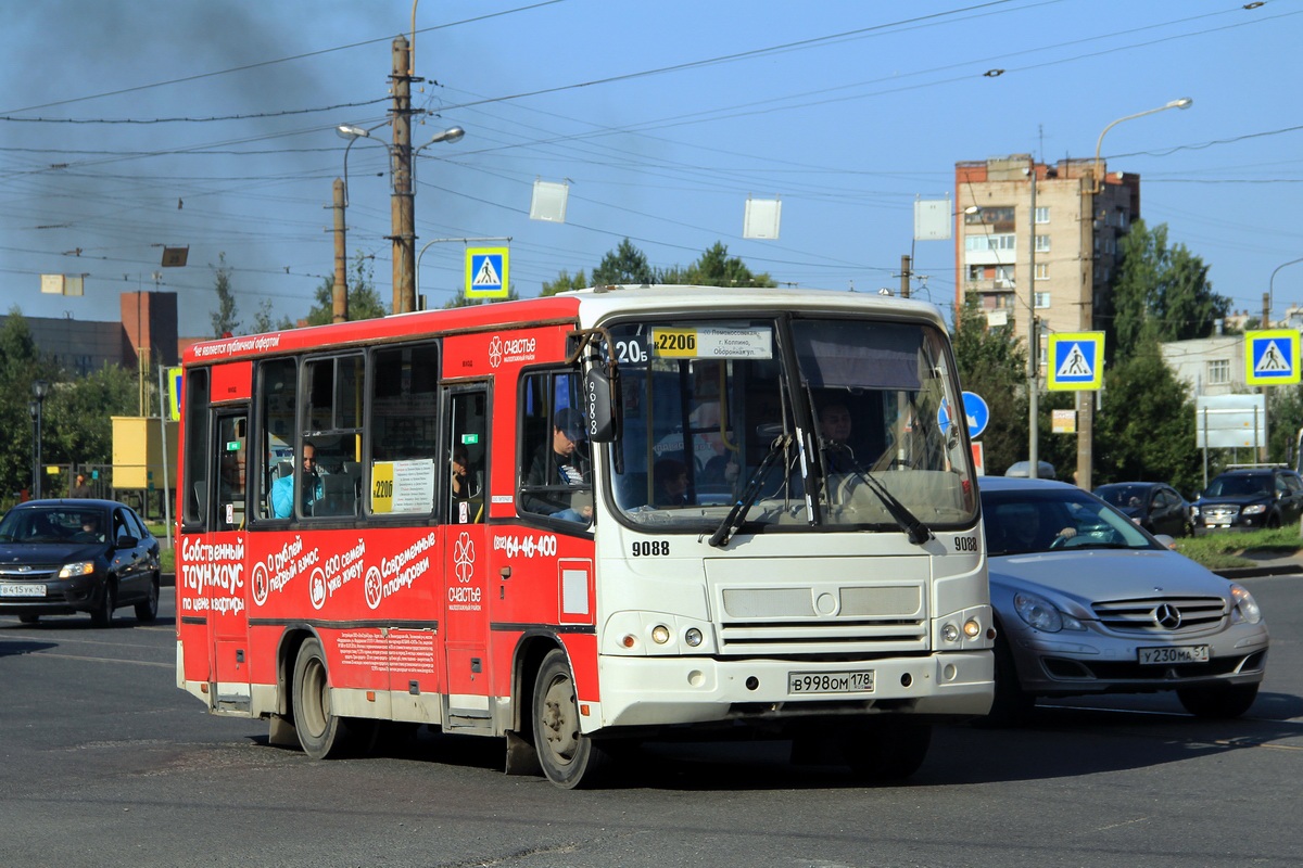 Санкт-Петербург, ПАЗ-320402-05 № 9088