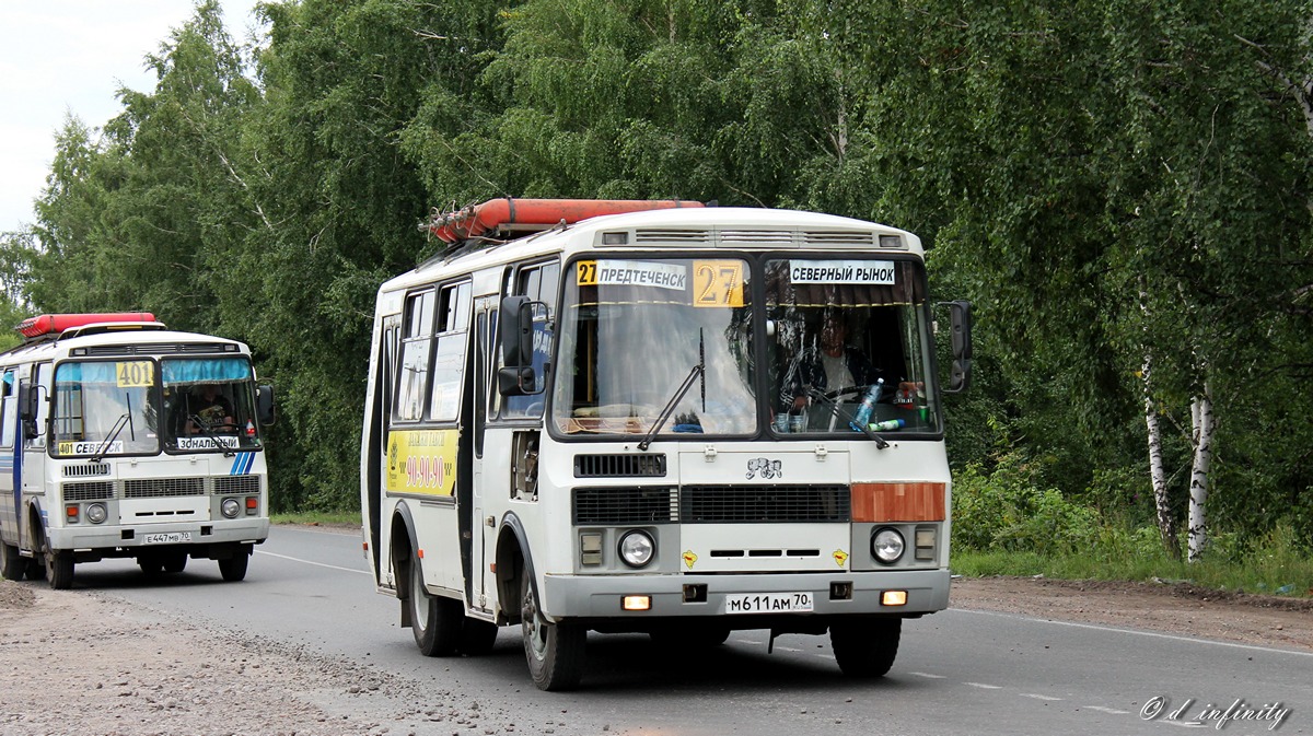 Томская область, ПАЗ-32054 № М 611 АМ 70