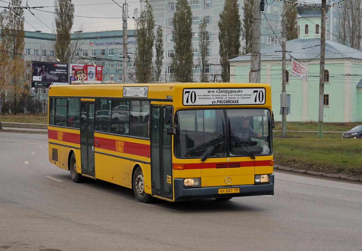 Пензенская область, Mercedes-Benz O405 № АХ 047 58