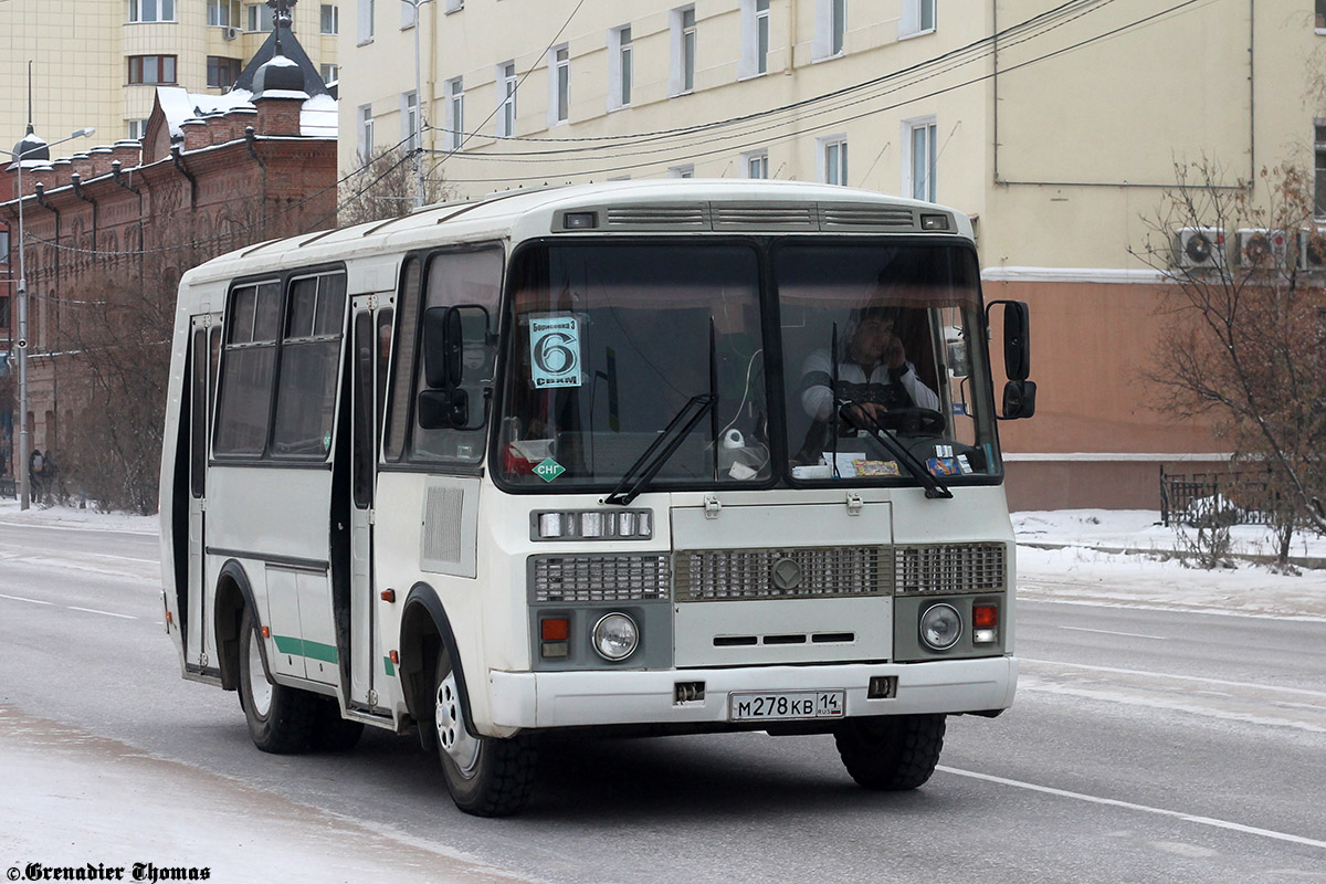 Саха (Якутия), ПАЗ-32054 № М 278 КВ 14