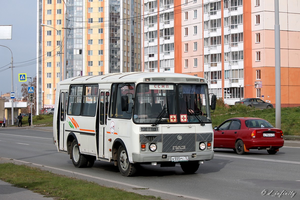 Томская область, ПАЗ-32054 № К 555 РС 70