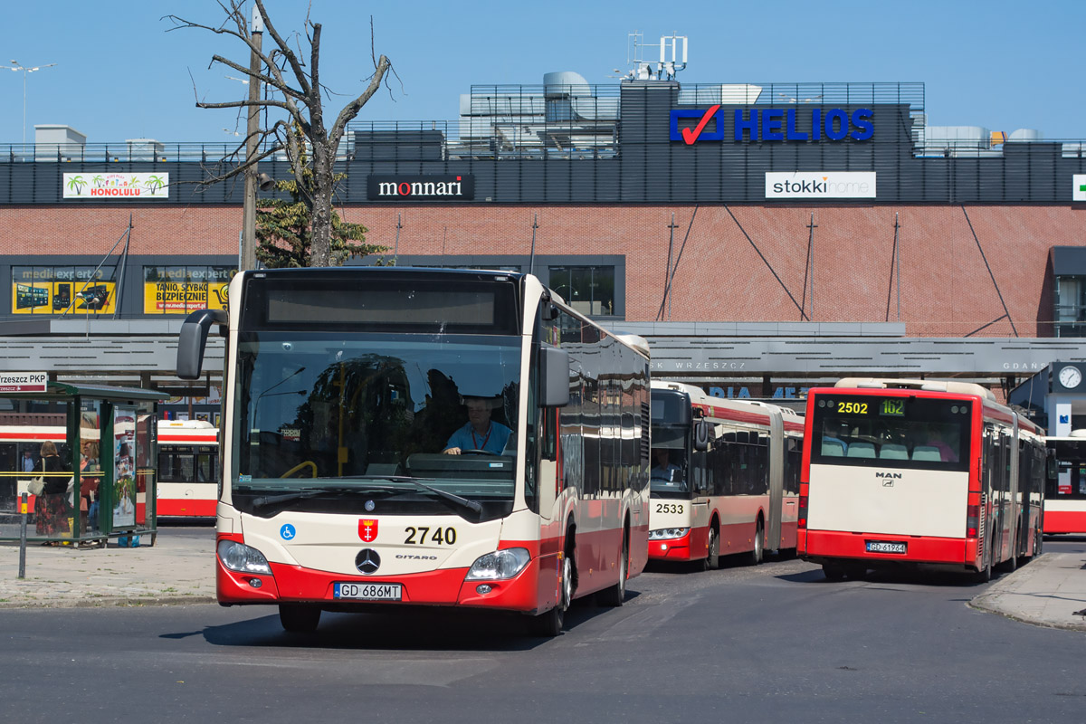 Польша, Mercedes-Benz Citaro C2 № 2740; Польша, MAN A23 NG313 № 2502