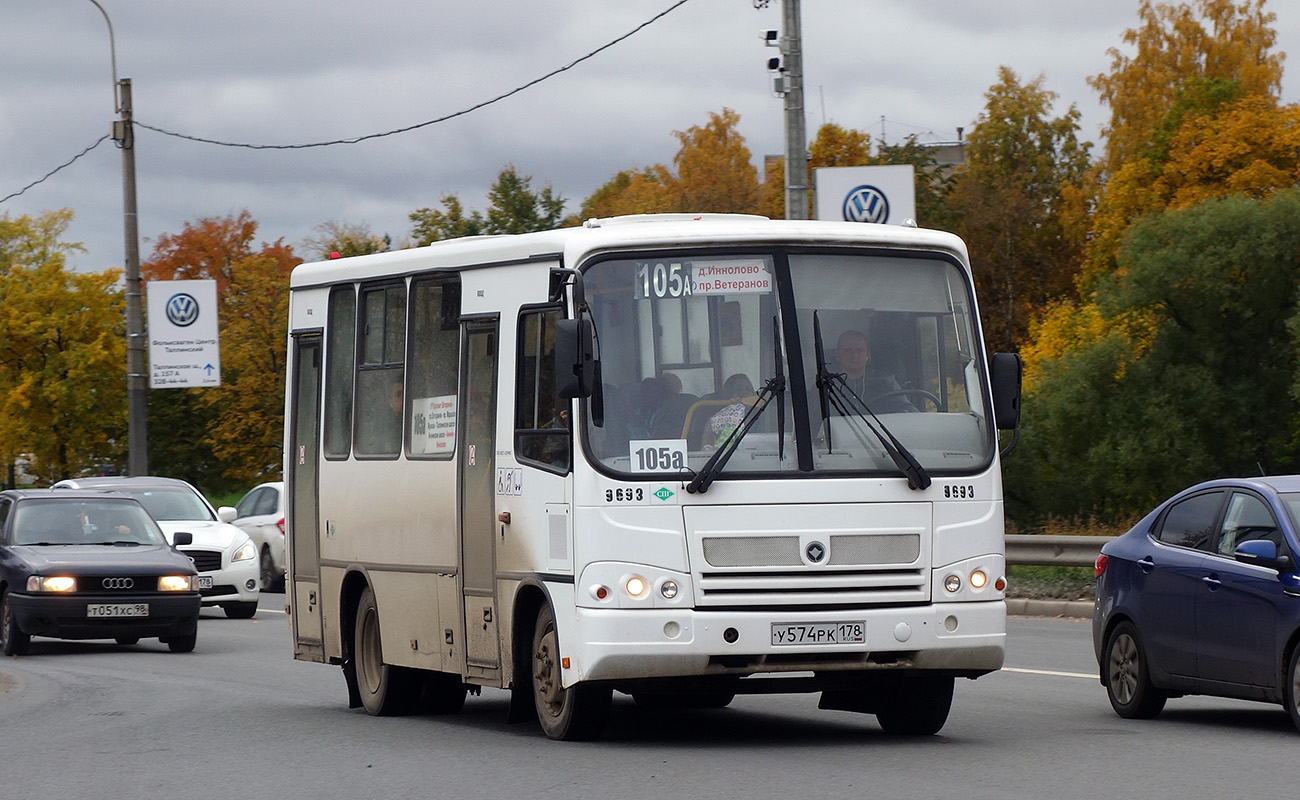 Санкт-Петербург, ПАЗ-320302-11 № 9693