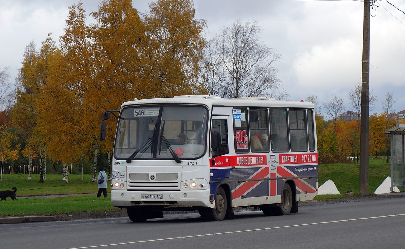 Санкт-Петербург, ПАЗ-320302-11 № 9707