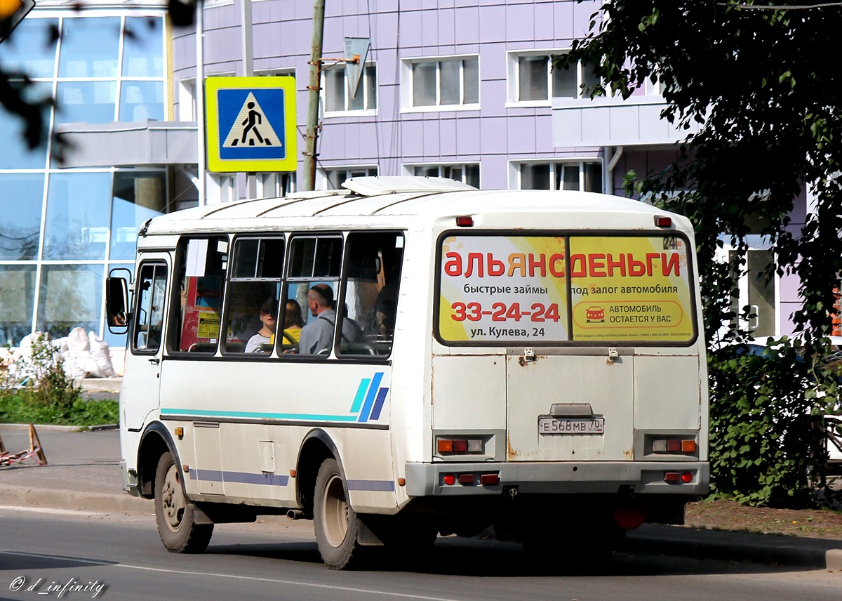 Томская область, ПАЗ-32053 № Е 568 МВ 70