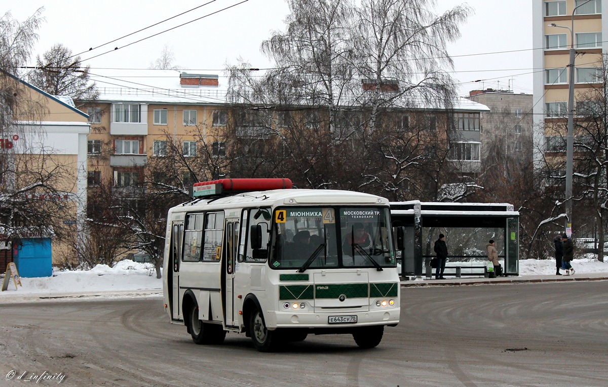 Томская область, ПАЗ-32054 № Е 643 СУ 70