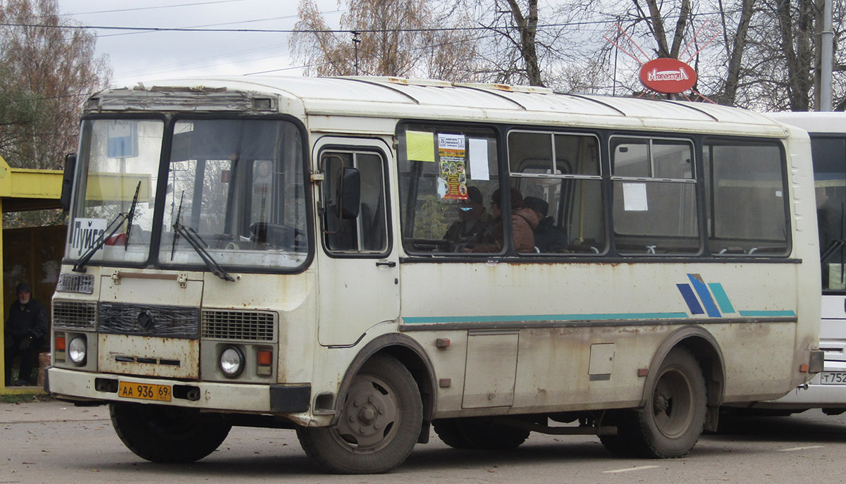 Тверская область, ПАЗ-32053 № АА 936 69