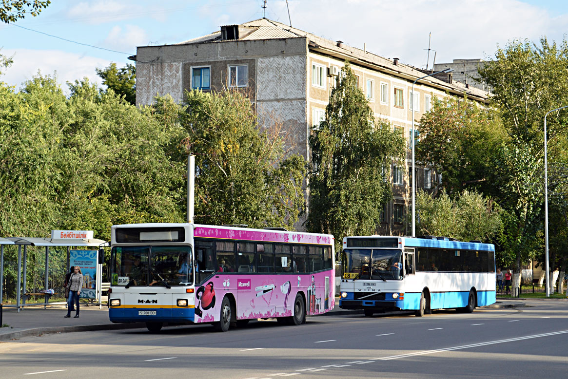 Павлодарская область, MAN A60 SL232 № S 788 BD; Павлодарская область, Wiima K202 № S 116 VX