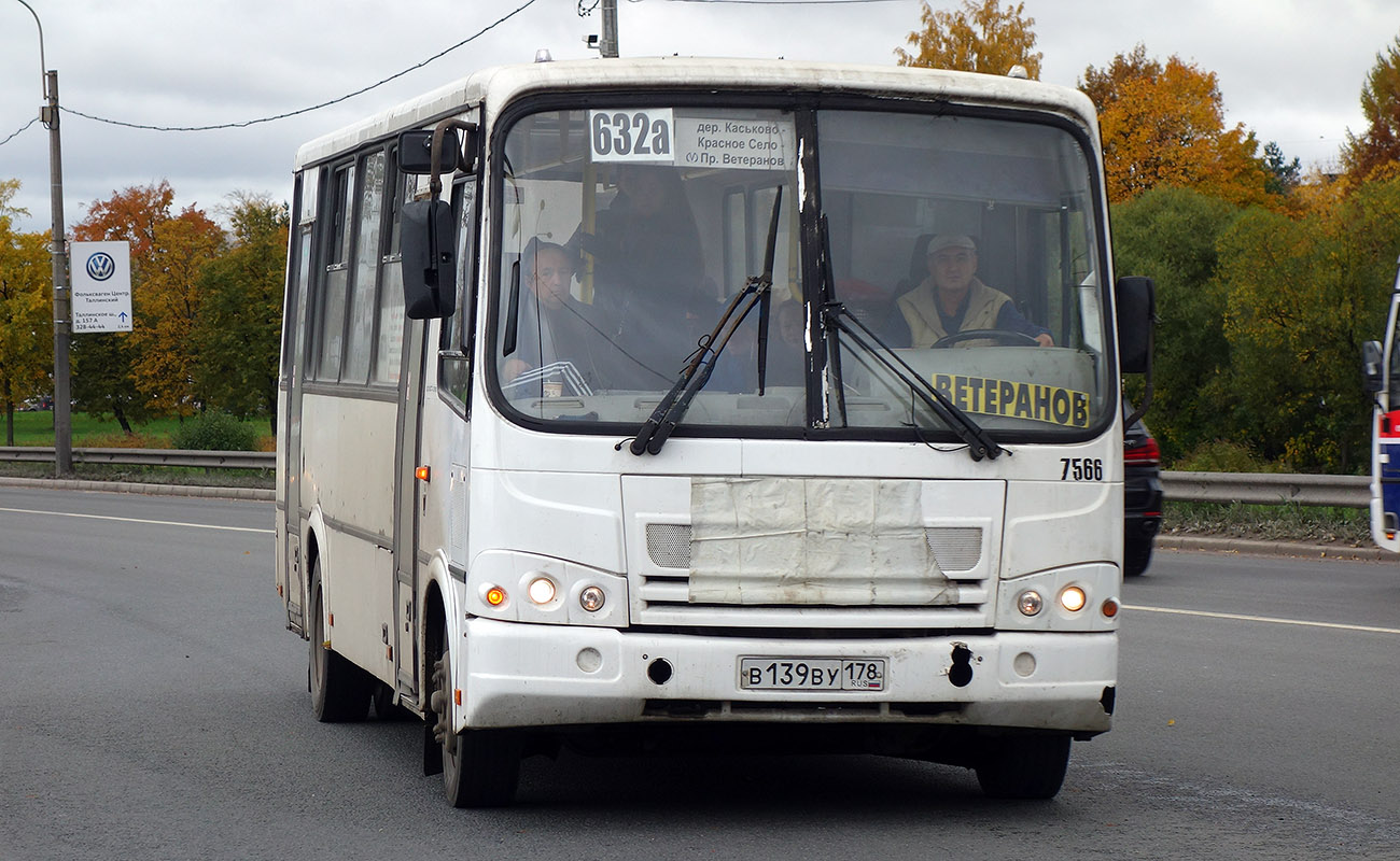 Санкт-Петербург, ПАЗ-320412-05 № 7566