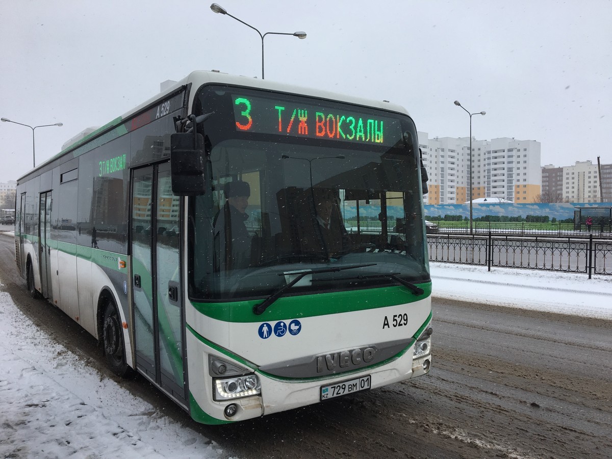 Астана, IVECO Crossway LE 13M № A529 — Фото — Автобусный транспорт