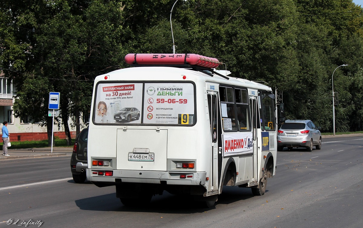 Томская область, ПАЗ-32054 № К 448 ЕМ 70